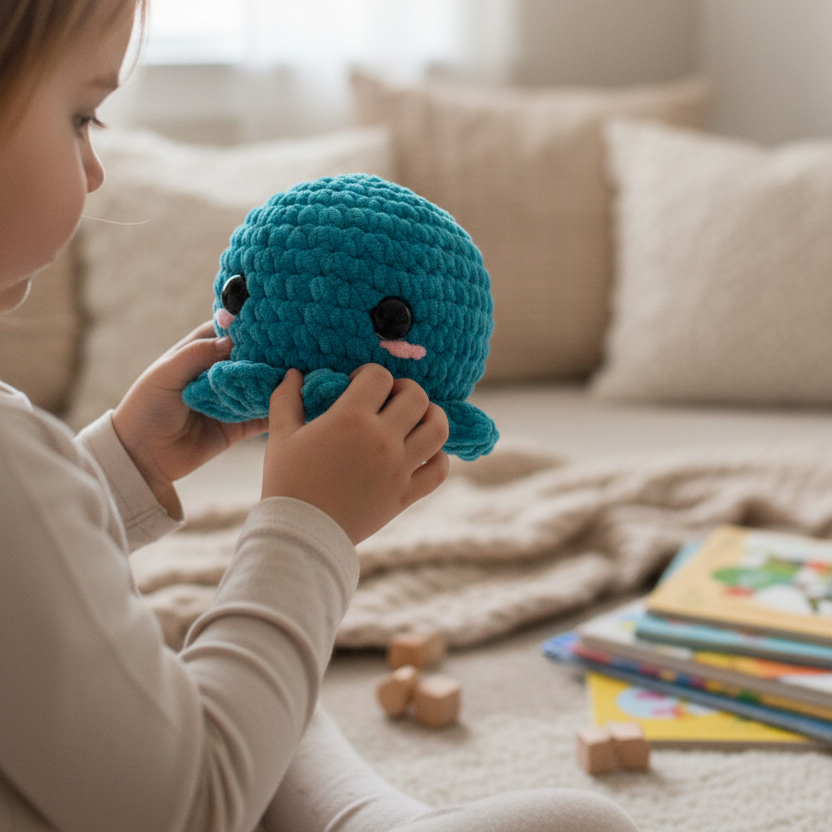Amigurumi Polvo Azul Turquesa