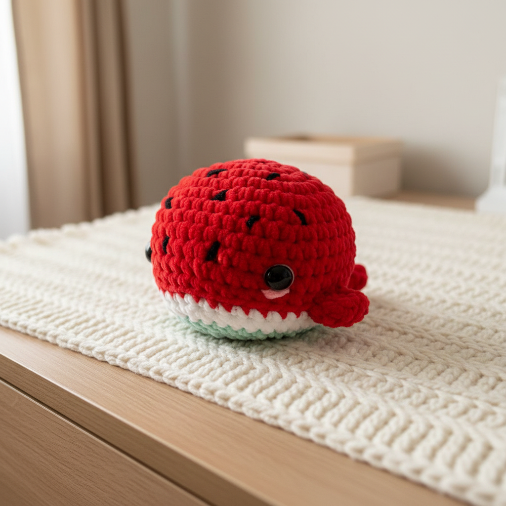 Amigurumi Baleia Melancia