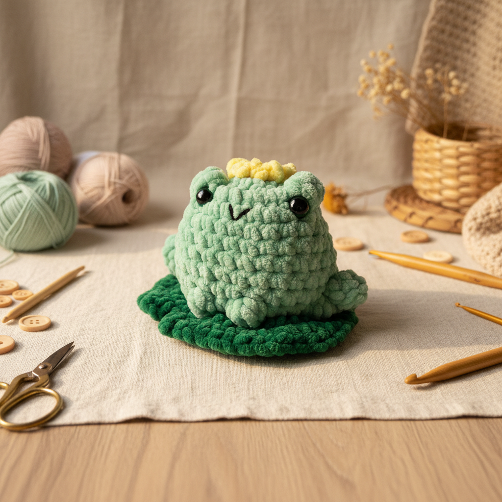 Amigurumi Sapo Verde Menta