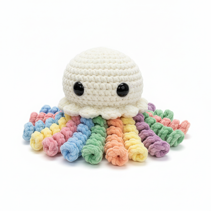 Amigurumi Água viva Pastel