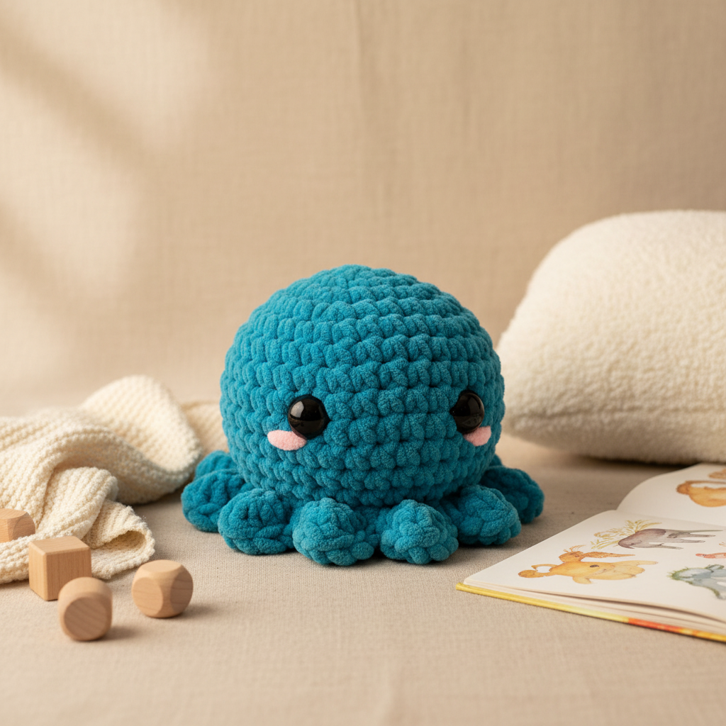Amigurumi Polvo Azul Turquesa