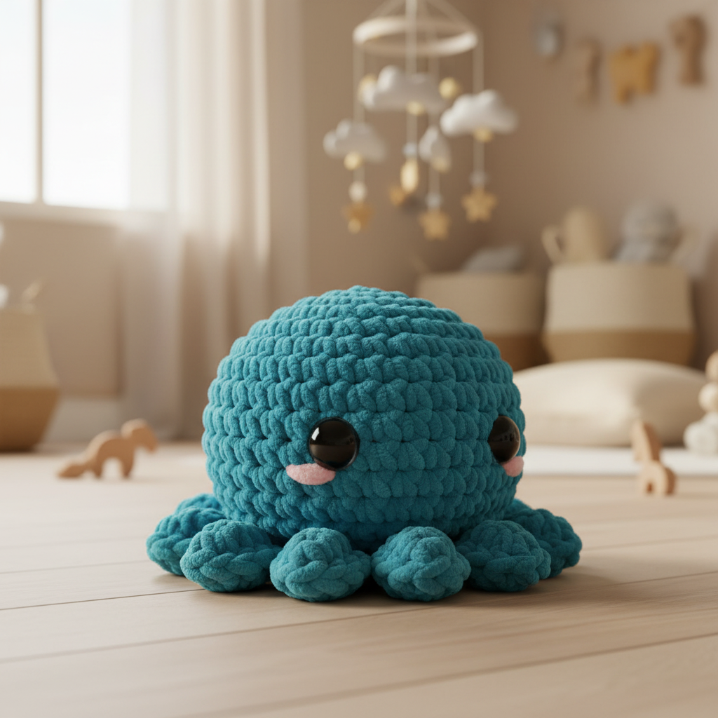 Amigurumi Polvo Azul Turquesa