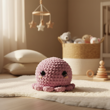 Amigurumi Polvo Lilás