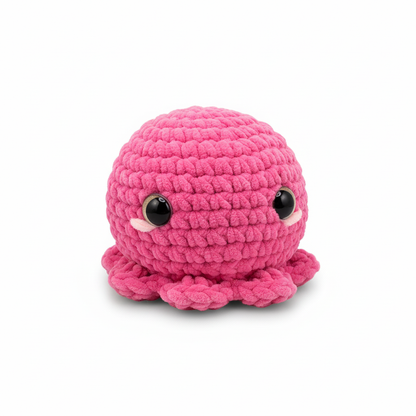 Amigurumi Polvo Rosa Chiclete