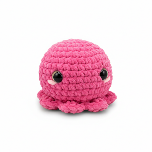 Amigurumi Polvo Rosa Chiclete