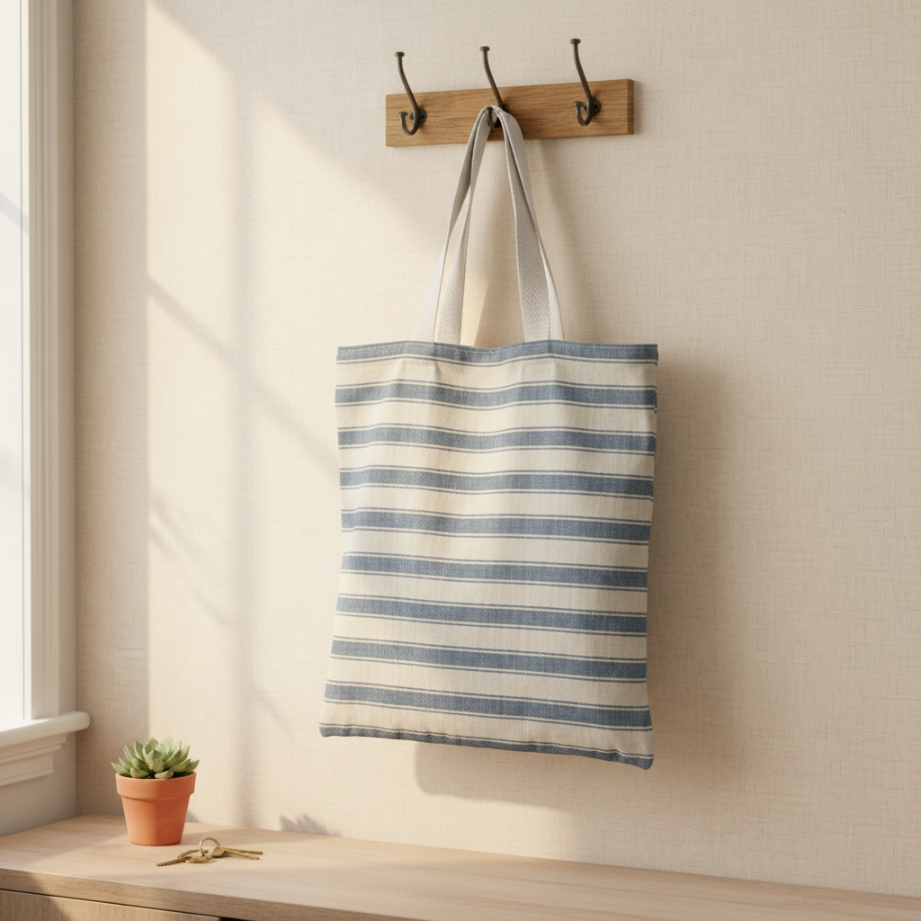 Tote-bag Riscas Azuis 