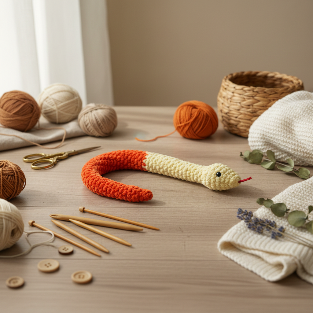 Amigurumi Cobra – Tema Artesanato