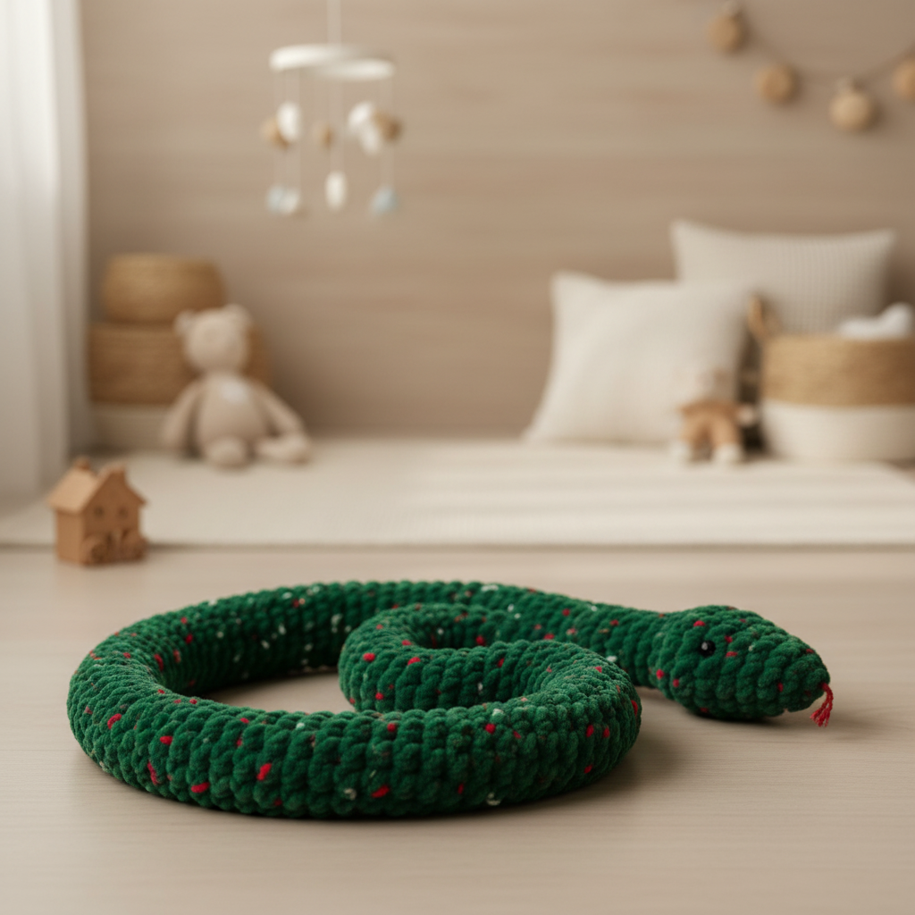 Amigurumi Cobra Verde – Lifestyle E-commerce