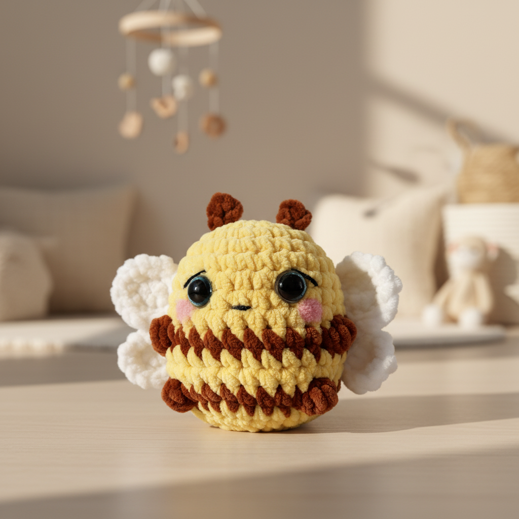 Amigurumi Abelha Castanha