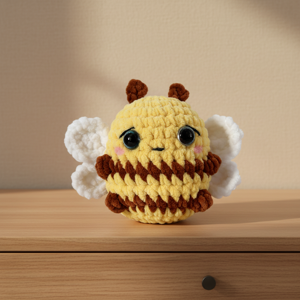 Amigurumi Abelha Castanha