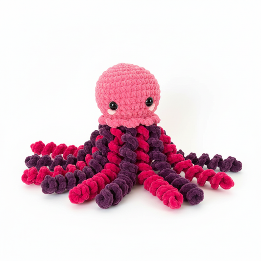 Amigurumi Água-Viva Rosa Chiclete