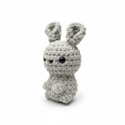 Amigurumi Coelho Cinza Claro