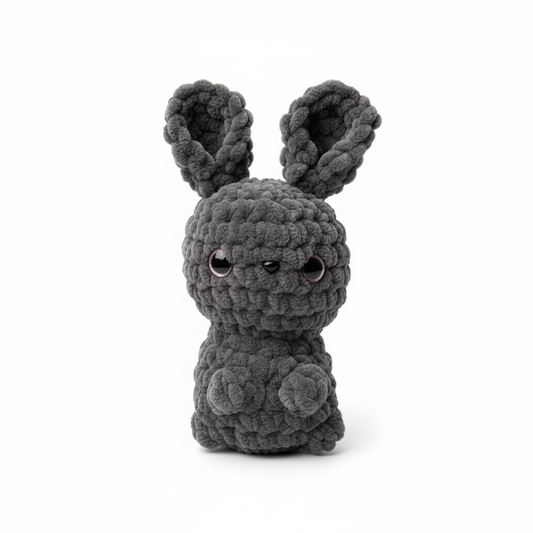 Amigurumi Coelho Cinza Escuro