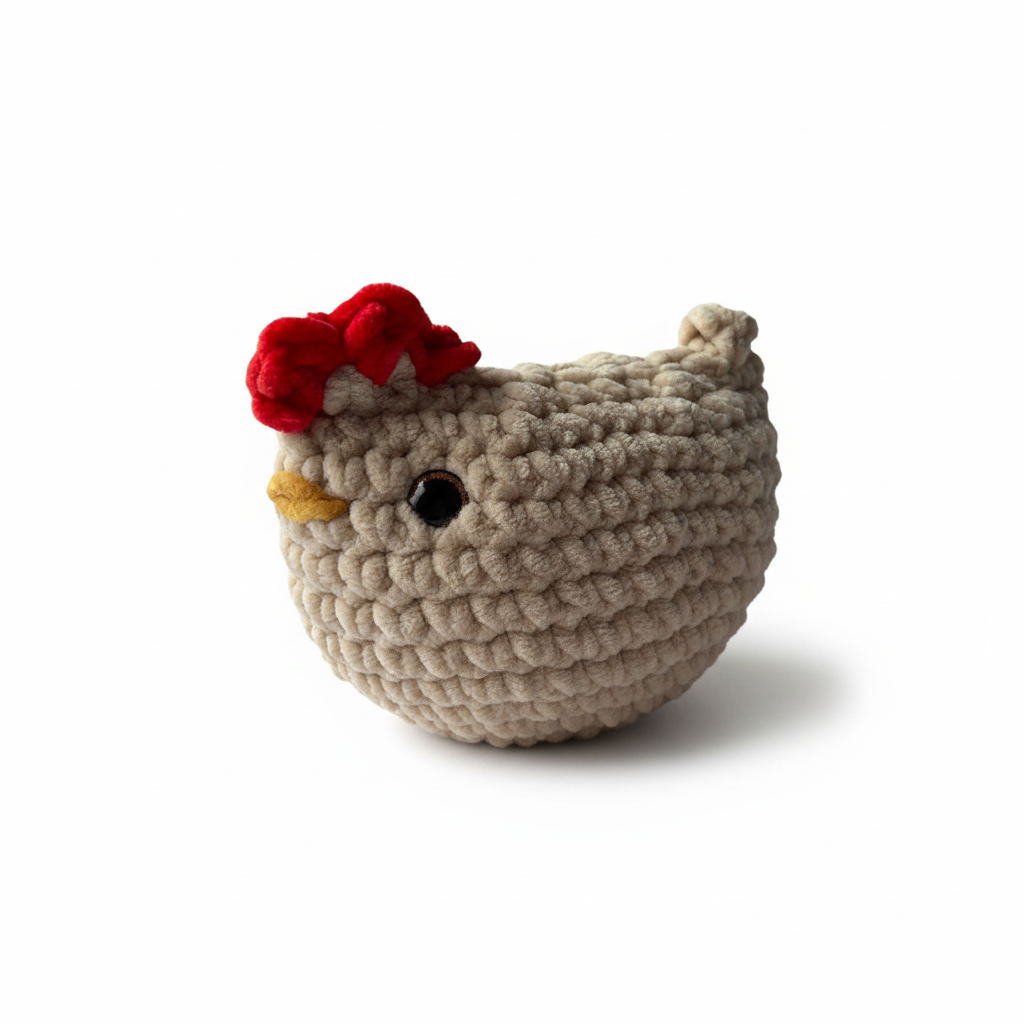 Amigurumi Galinha Bege
