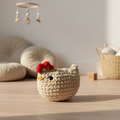 Amigurumi Galinha Bege