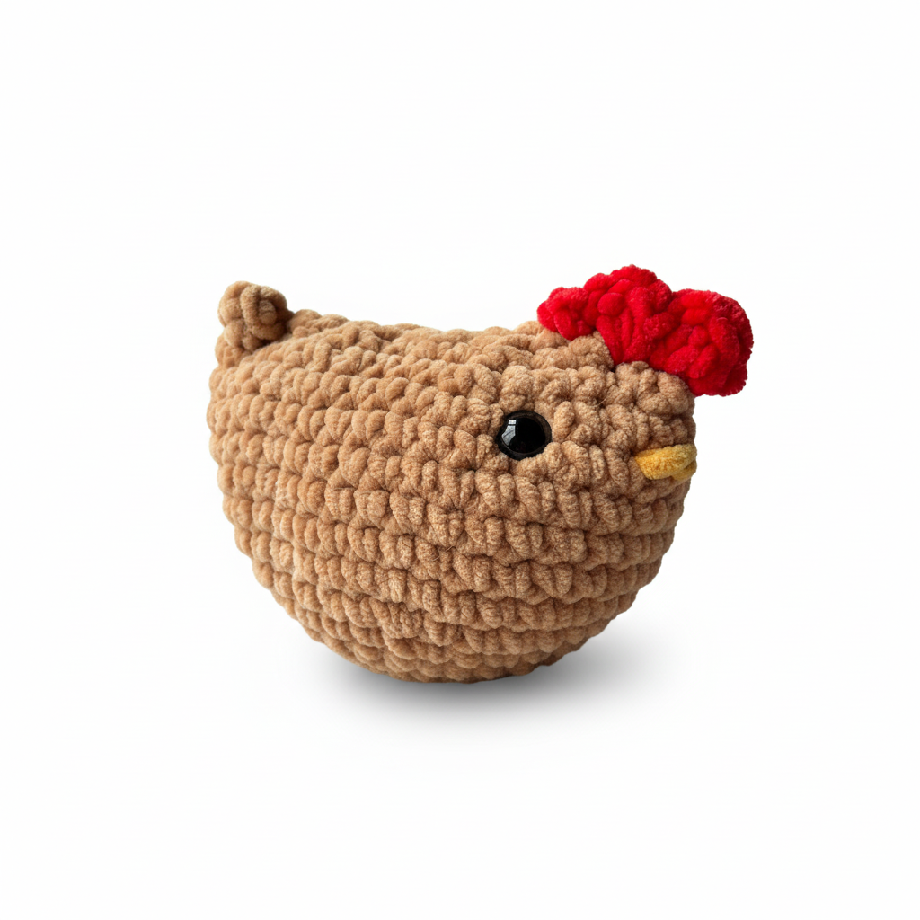 Amigurumi Galinha Creme