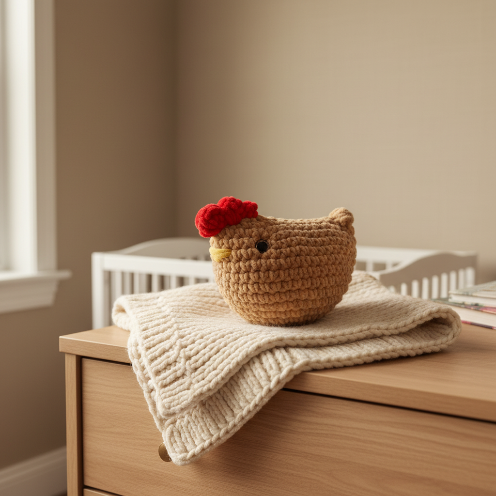 Amigurumi Galinha Creme