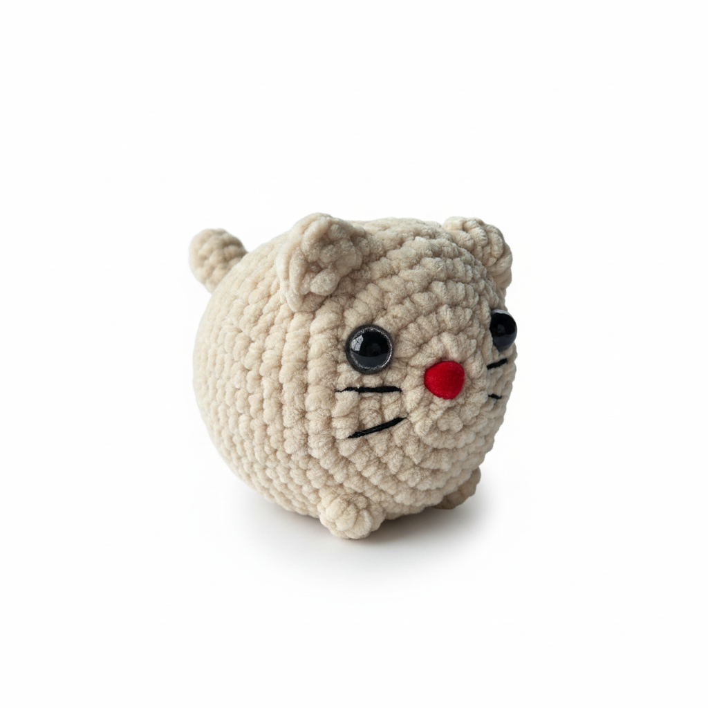 Amigurumi Gato Bebé Bege