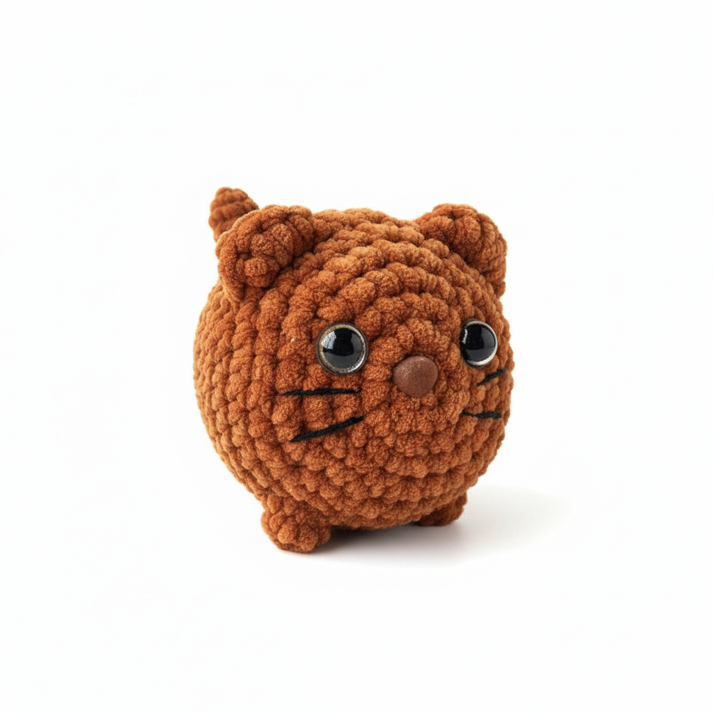 Amigurumi Gato Bebé Castanho