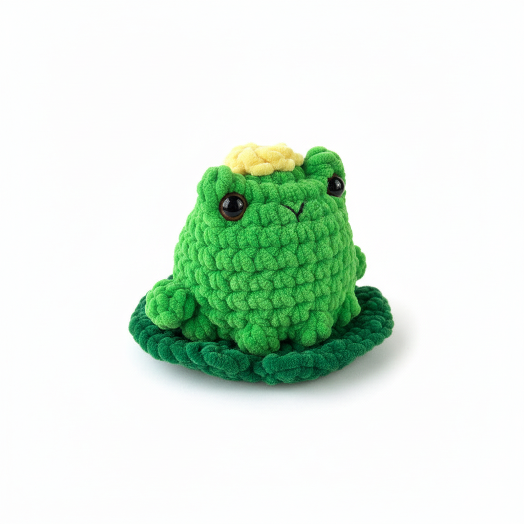 Amigurumi Sapo Verde Alface