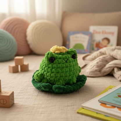Amigurumi Sapo Verde Alface