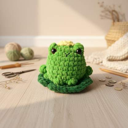 Amigurumi Sapo Verde Alface