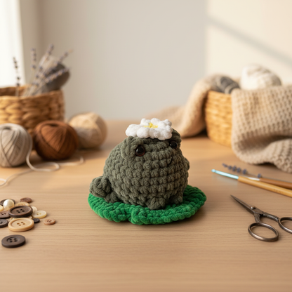 Amigurumi Sapo Verde Escuro