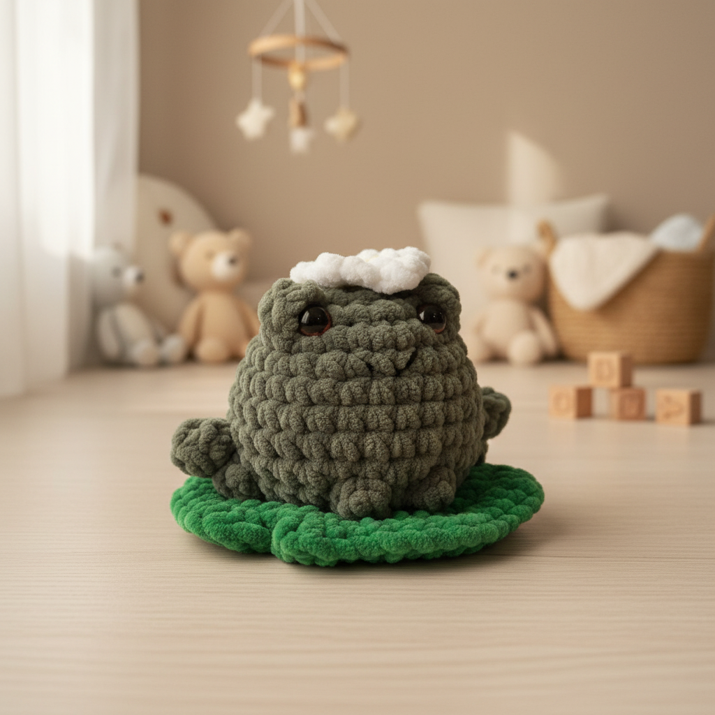 Amigurumi Sapo Verde Escuro