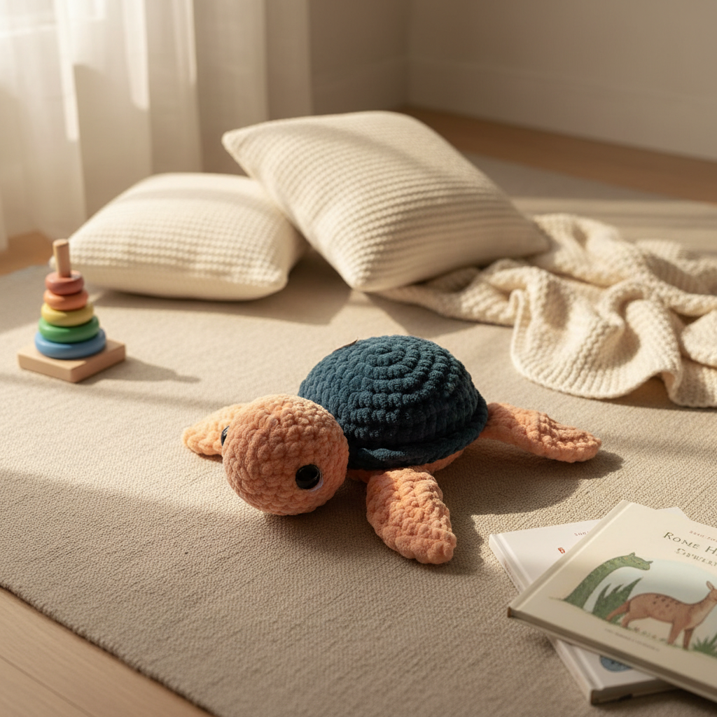 Amigurumi Tartaruga P Salmão e Petróleo