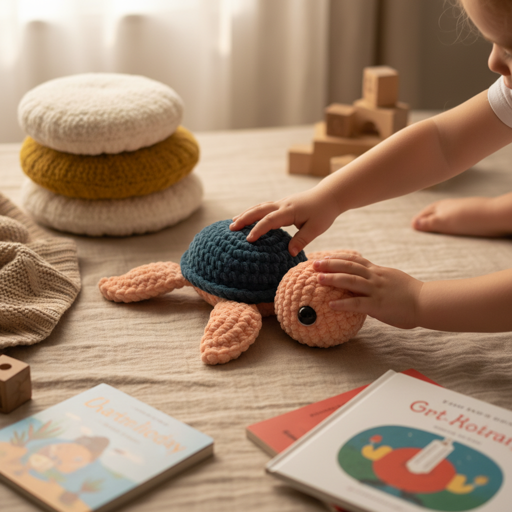 Amigurumi Tartaruga P Salmão e Petróleo