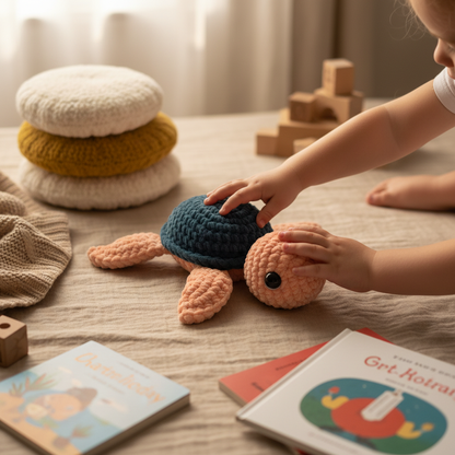 Amigurumi Tartaruga P Salmão e Petróleo