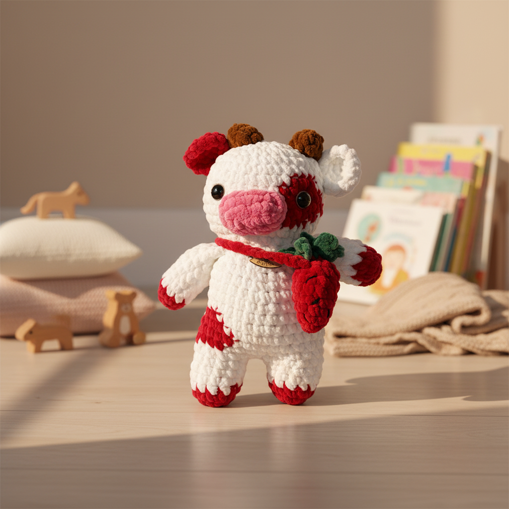 Amigurumi Vaca Morango