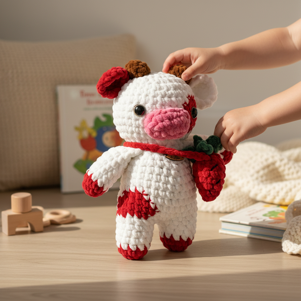 Amigurumi Vaca Morango