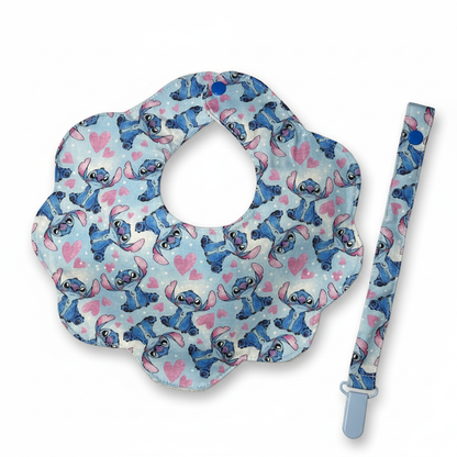 Babete Flor e Prende Chucha – Stitch