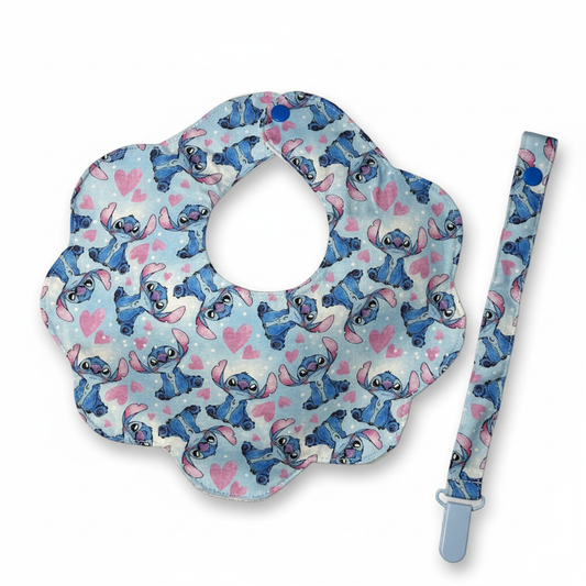 Babete Flor e Prende Chucha – Stitch