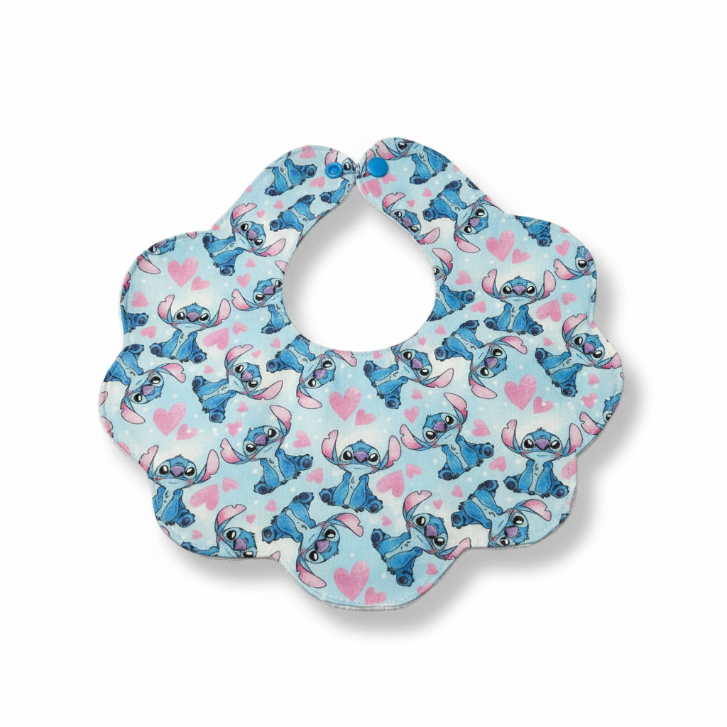 Babete Flor e Prende Chucha – Stitch