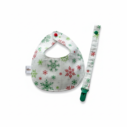 Babete P e Prende Chucha – Flocos Neve Verde e Vermelho