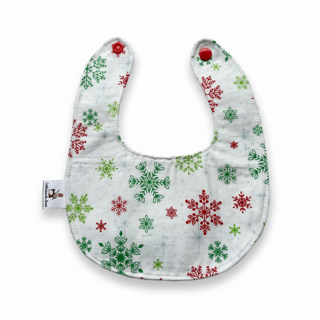 Babete P e Prende Chucha – Flocos Neve Verde e Vermelho