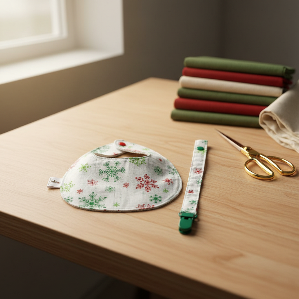 Babete P e Prende Chucha – Flocos Neve Verde e Vermelho