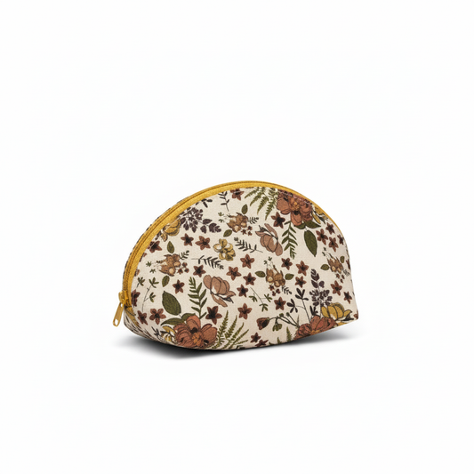 Bolsa DESTANY M Floral Castanho