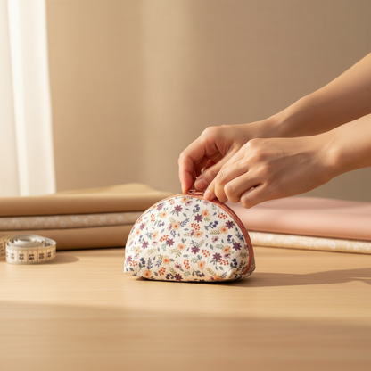 Bolsa DESTANY P Floral Salmão