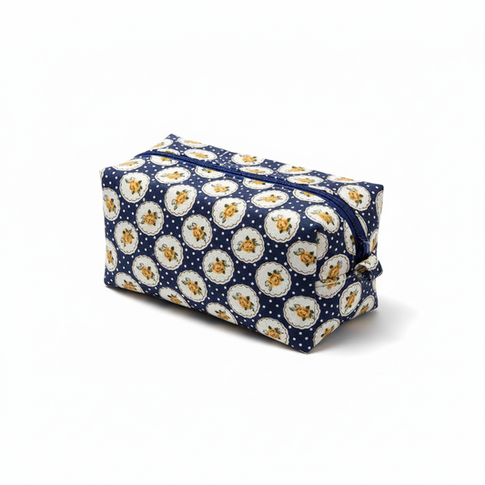 Bolsa ENCANTO Azul Escuro Floral