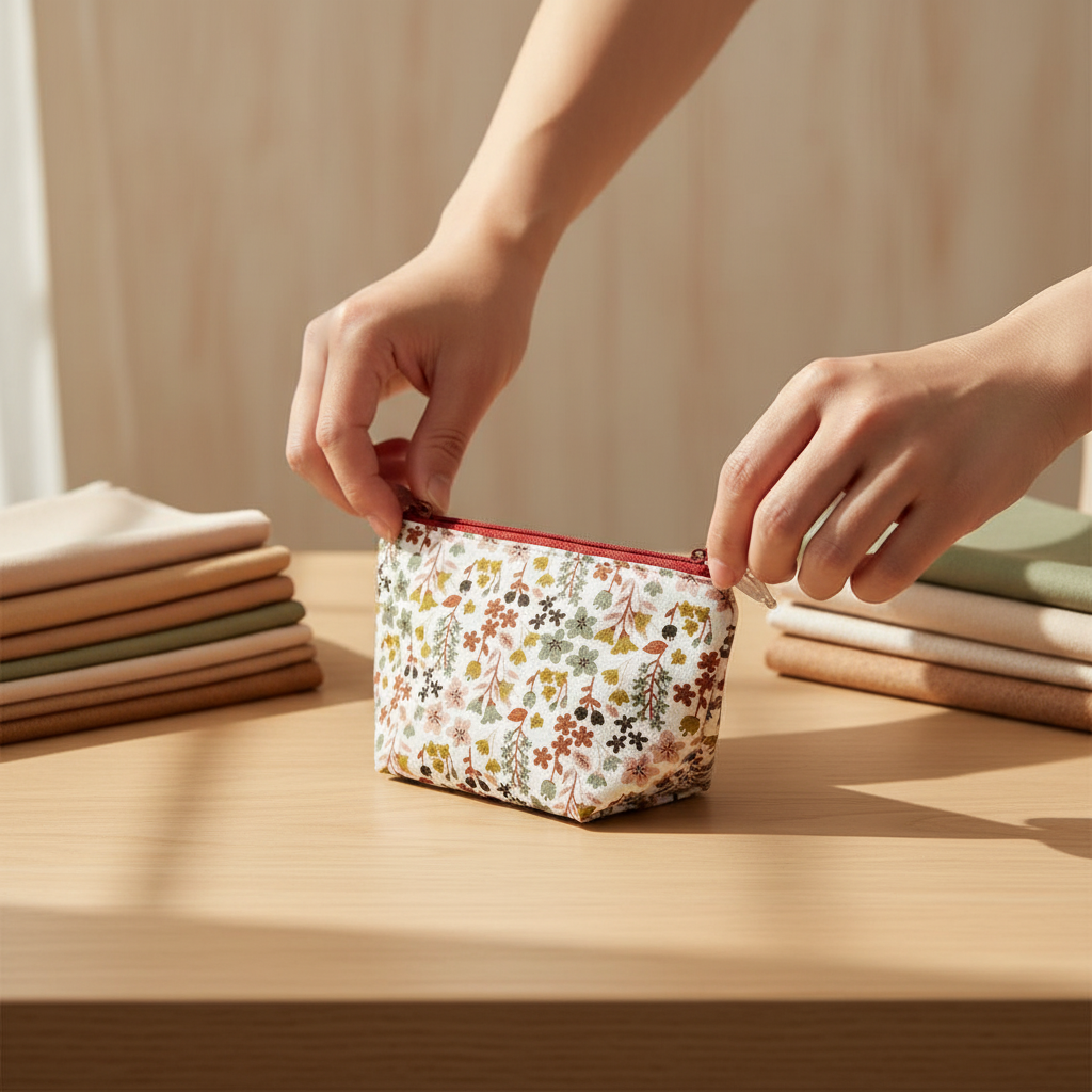 Bolsa JASMIM Floral Tons Terra 