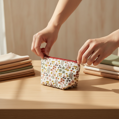 Bolsa JASMIM Floral Tons Terra 