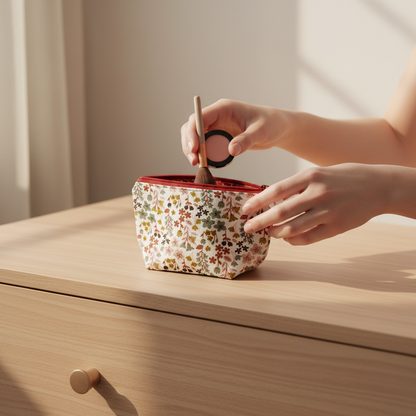 Bolsa JASMIM Floral Tons Terra 