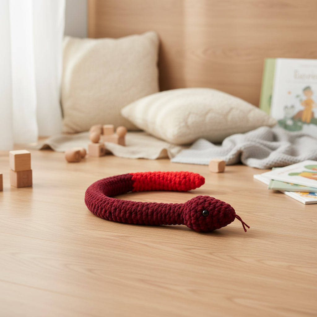 Cobra Amigurumi Lifestyle – Quarto Infantil