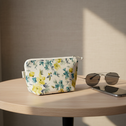 Bolsa JASMIM Floral Amarelo e Azul