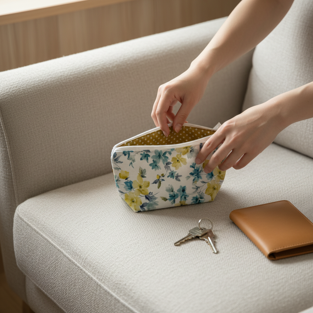 Bolsa JASMIM Floral Amarelo e Azul