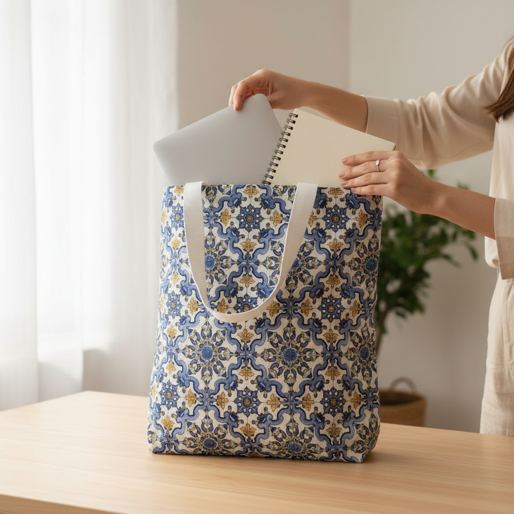 Tote-bag Azuleijos + bolsa