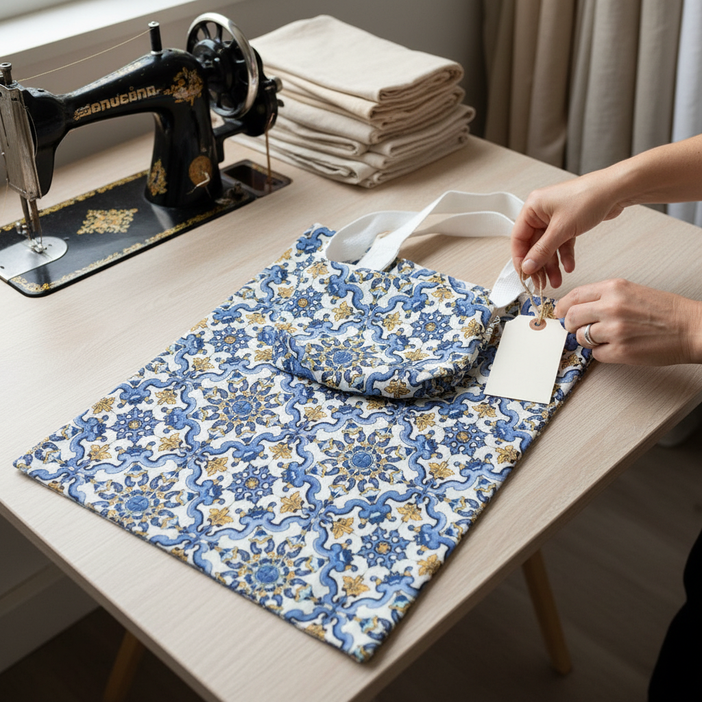 Tote-bag Azuleijos + bolsa